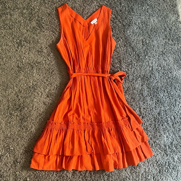 Burnt Orange Calvin Klein Dress - Picture 1 of 7